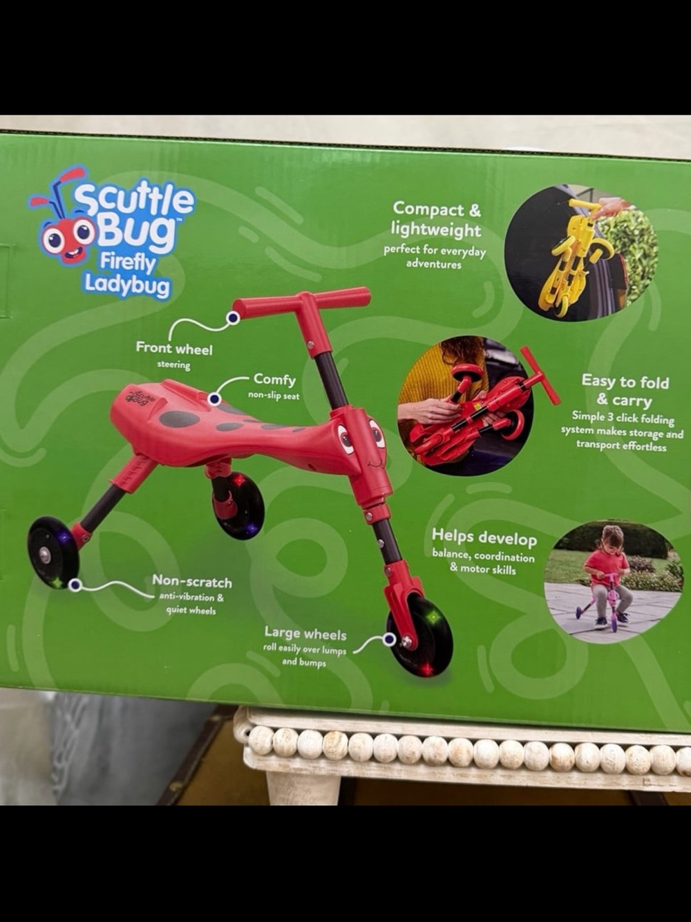 ⚡️⭐️Mookie Scuttle Bug Firefly Ladybug Ride On Toy - Picture 4 of 4